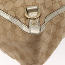 GUCCI GG Canvas Abbey Tote Bag Beige Gold 141472 Auth 149458-16