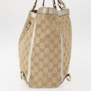 GUCCI GG Canvas Abbey Tote Bag Beige Gold 141472 Auth 149458-4