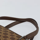 GUCCI GG Canvas Hand Bag Leather Brown Gold Auth 149459-8