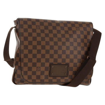 LOUIS VUITTON Damier Ebene Brooklyn MM Shoulder Bag N51211 LV Auth 149463V