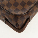 LOUIS VUITTON Damier Ebene Brooklyn MM Shoulder Bag N51211 LV Auth 149463V-17