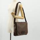 LOUIS VUITTON Damier Ebene Brooklyn MM Shoulder Bag N51211 LV Auth 149463V-31