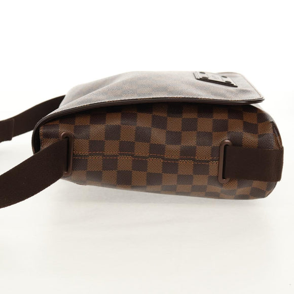 LOUIS VUITTON Damier Ebene Brooklyn MM Shoulder Bag N51211 LV Auth 149463V