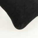 GUCCI GG Canvas Shoulder Bag Black 141863 Auth 149465V-15