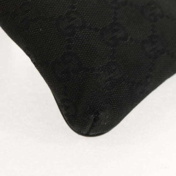 GUCCI GG Canvas Shoulder Bag Black 141863 Auth 149465V