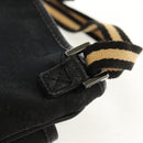 GUCCI GG Canvas Shoulder Bag Black 141863 Auth 149465V-9