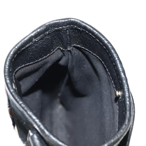 GUCCI GG Canvas Shoulder Bag Black 141863 Auth 149465V