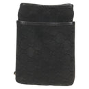 GUCCI GG Canvas Shoulder Bag Black 141863 Auth 149465V-13