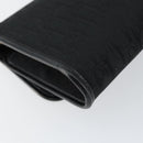 Christian Dior Trotter Canvas Clutch Bag Black Gold Auth 149470-11