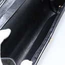 Christian Dior Trotter Canvas Clutch Bag Black Gold Auth 149470-15