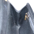 Christian Dior Trotter Canvas Clutch Bag Black Gold Auth 149470-16