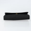 Christian Dior Trotter Canvas Clutch Bag Black Gold Auth 149470-7
