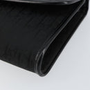 Christian Dior Trotter Canvas Clutch Bag Black Gold Auth 149470-8