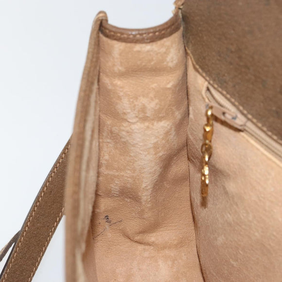 GUCCI GG Supreme Web Sherry Line Shoulder Bag PVC Beige 001 066 0551 Auth 149475