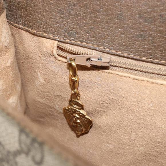 GUCCI GG Supreme Web Sherry Line Shoulder Bag PVC Beige 001 066 0551 Auth 149475