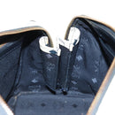 MCM Logogram Vicetos Hand Bag PVC 2way White Gold Auth 149478-24