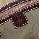 FENDI Zucca Canvas Hand Bag Black Brown Auth 149479-19