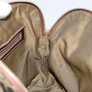 FENDI Zucca Canvas Hand Bag Black Brown Auth 149479-20