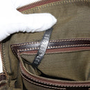 FENDI Zucca Canvas Hand Bag Black Brown Auth 149479-12