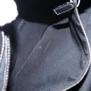 FENDI Studs Celeria Tote Bag Canvas Black Silver Auth 149482-20