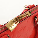 LOUIS VUITTON Monogram Vernis Alma PM Hand Bag Rose Rich M90256 LV Auth 149485V-18