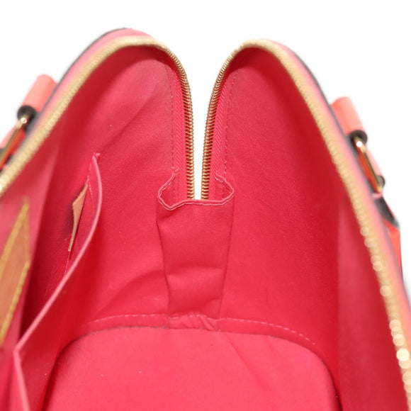 LOUIS VUITTON Monogram Vernis Alma PM Hand Bag Rose Rich M90256 LV Auth 149485V