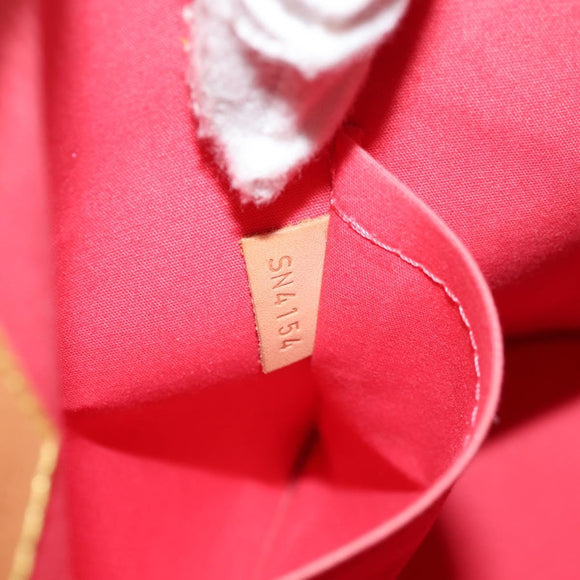 LOUIS VUITTON Monogram Vernis Alma PM Hand Bag Rose Rich M90256 LV Auth 149485V