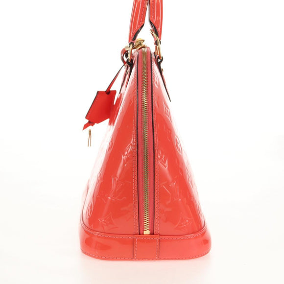 LOUIS VUITTON Monogram Vernis Alma PM Hand Bag Rose Rich M90256 LV Auth 149485V