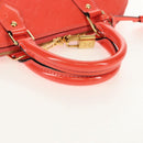 LOUIS VUITTON Monogram Vernis Alma PM Hand Bag Rose Rich M90256 LV Auth 149485V-7