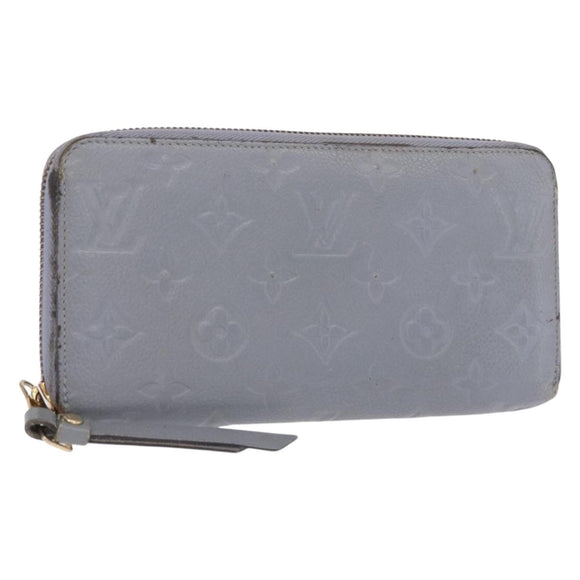LOUIS VUITTON Empreinte Zippy Wallet Long Wallet Lila M60570 LV Auth 149488