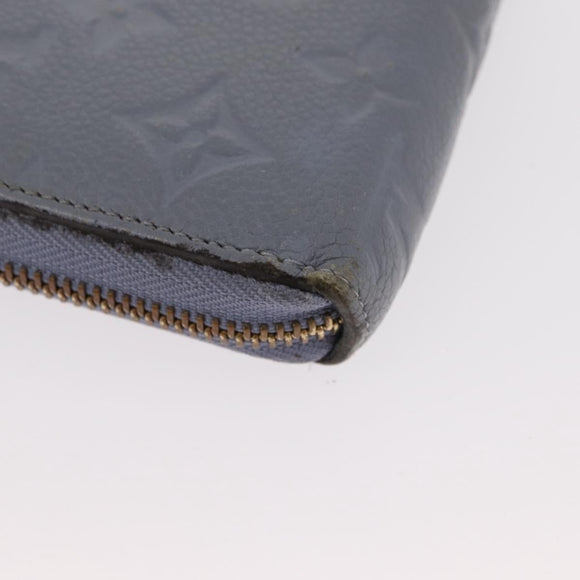 LOUIS VUITTON Empreinte Zippy Wallet Long Wallet Lila M60570 LV Auth 149488