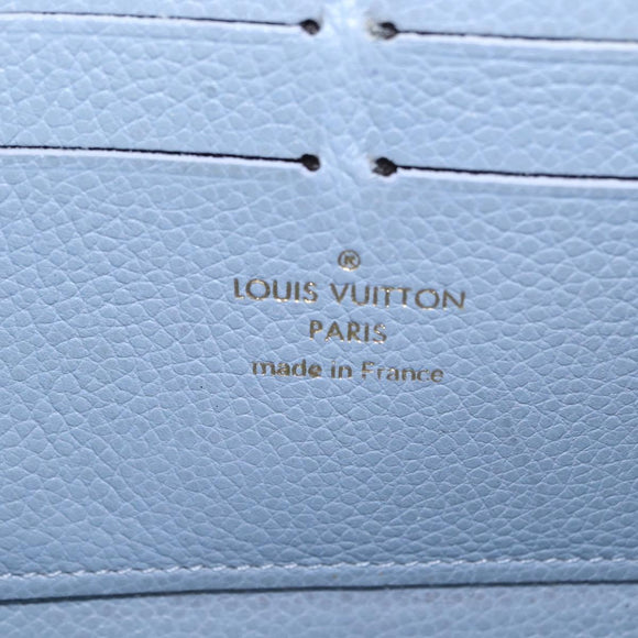 LOUIS VUITTON Empreinte Zippy Wallet Long Wallet Lila M60570 LV Auth 149488
