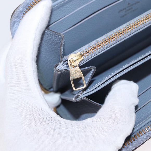 LOUIS VUITTON Empreinte Zippy Wallet Long Wallet Lila M60570 LV Auth 149488