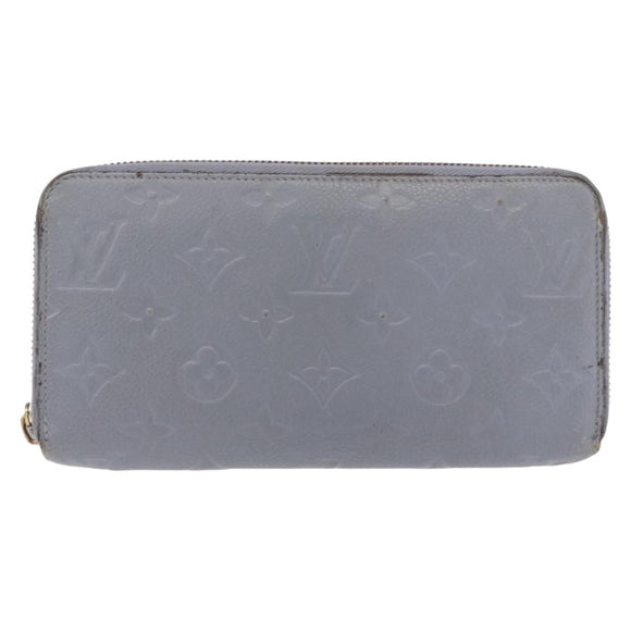 LOUIS VUITTON Empreinte Zippy Wallet Long Wallet Lila M60570 LV Auth 149488