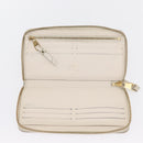 LOUIS VUITTON Monogram Empreinte Zippy Wallet White TN0146 LV Auth 149489-9