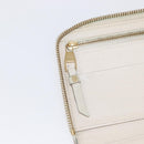 LOUIS VUITTON Monogram Empreinte Zippy Wallet White TN0146 LV Auth 149489-19