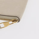 LOUIS VUITTON Monogram Empreinte Zippy Wallet White TN0146 LV Auth 149489-7