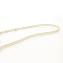 Jimmy Choo Studs Hand Bag Leather 2way White Silver Auth 149491M-15