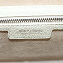 Jimmy Choo Studs Hand Bag Leather 2way White Silver Auth 149491M-24