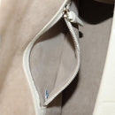 Jimmy Choo Studs Hand Bag Leather 2way White Silver Auth 149491M-28
