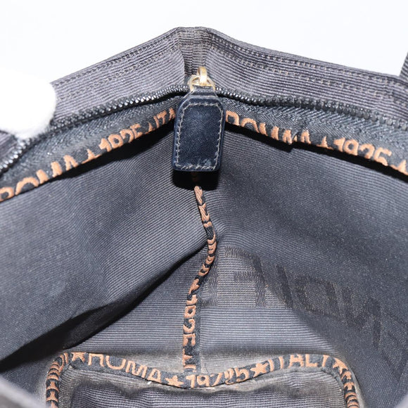 FENDI Hand Bag Nylon Black Auth 149492
