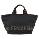FENDI Hand Bag Nylon Black Auth 149492-13