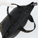 FENDI Hand Bag Nylon Black Auth 149492-6