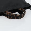 FENDI Hand Bag Nylon Black Auth 149492-7