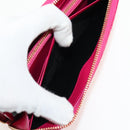SAINT LAURENT V Stitch Long Wallet Leather Pink CC Auth 149493M-22