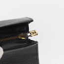 LOUIS VUITTON Epi Sac Triangle Hand Bag Black M52092 LV Auth 149499-8