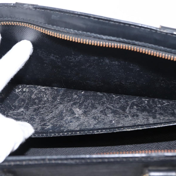 LOUIS VUITTON Epi Sac Triangle Hand Bag Black M52092 LV Auth 149499