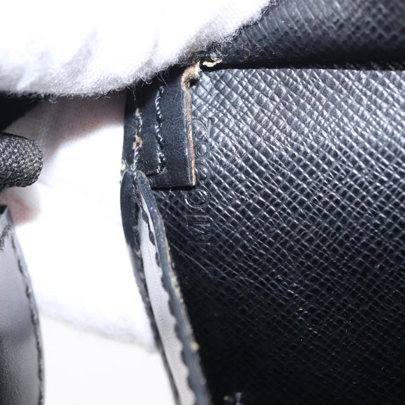 LOUIS VUITTON Epi Sac Triangle Hand Bag Black M52092 LV Auth 149499