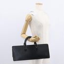 LOUIS VUITTON Epi Sac Triangle Hand Bag Black M52092 LV Auth 149499-23