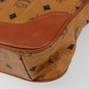 MCM Logogram Vicetos Shoulder Bag PVC Leather Brown Gold Auth 149501-8